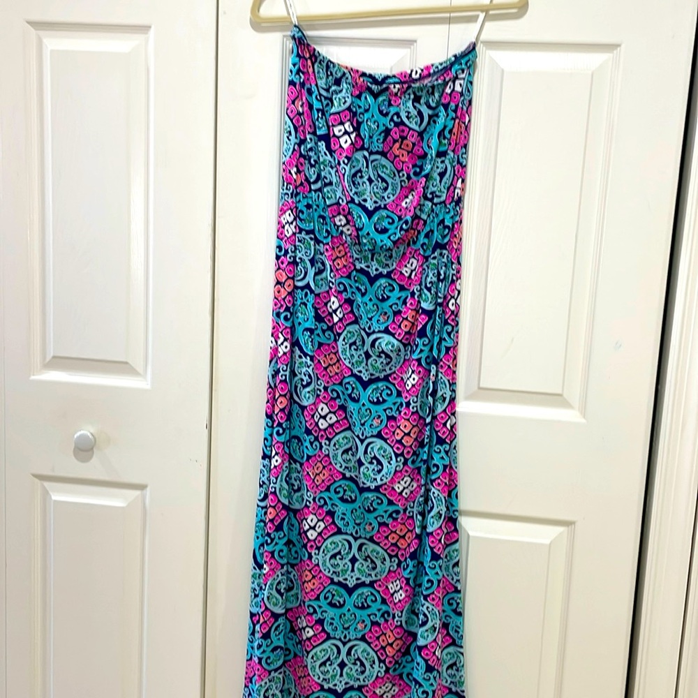 Lilly Pulitzer strapless Maxi dress